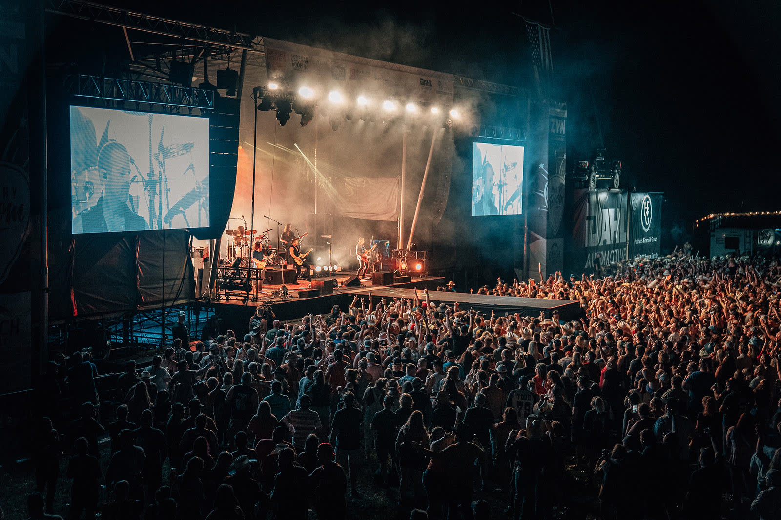Country Boom main stage at night