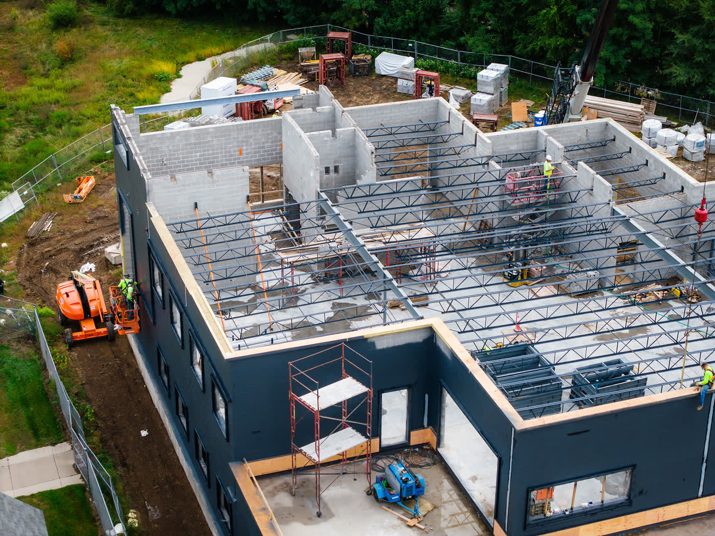Construction from the air